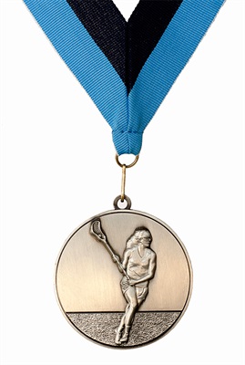 MDL-Premium - Female Lacrosse Medal ***$5.50 each***
